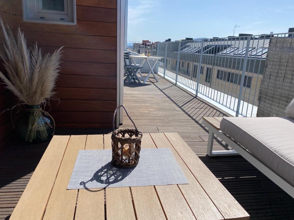 Ferienwohnung Atico Noa Con Terraza Y Parking Pontevedra Exterior foto